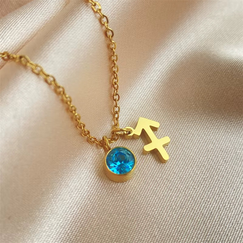 Pendentif Signe Astrologique avec Zircon