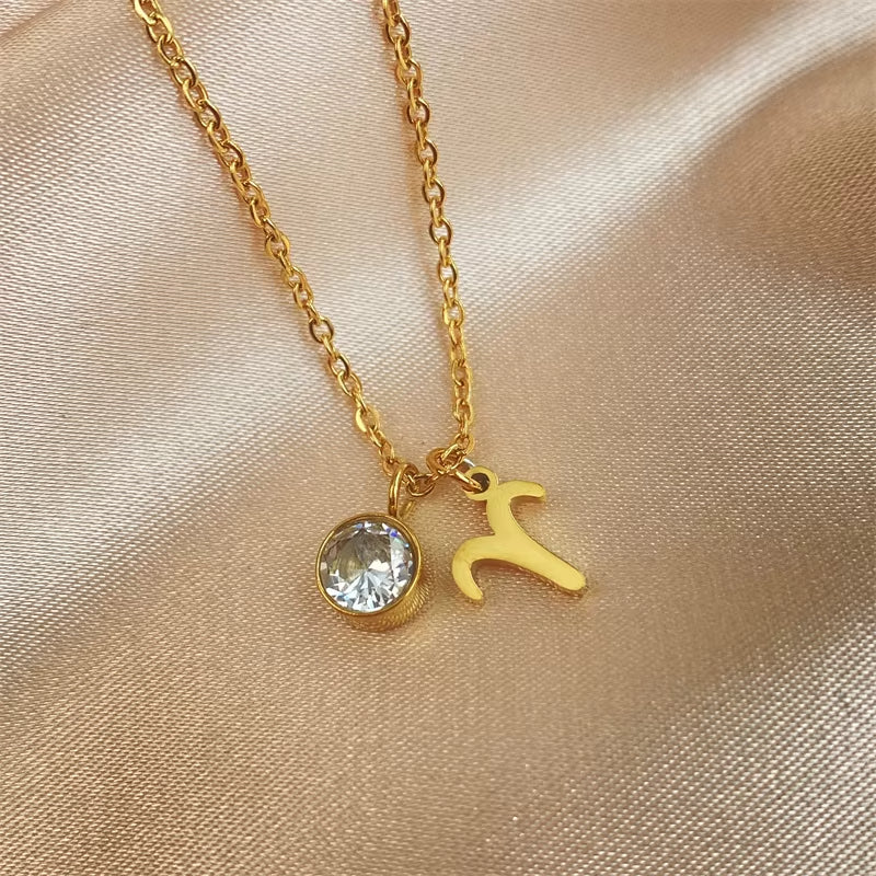 Pendentif Signe Astrologique avec Zircon