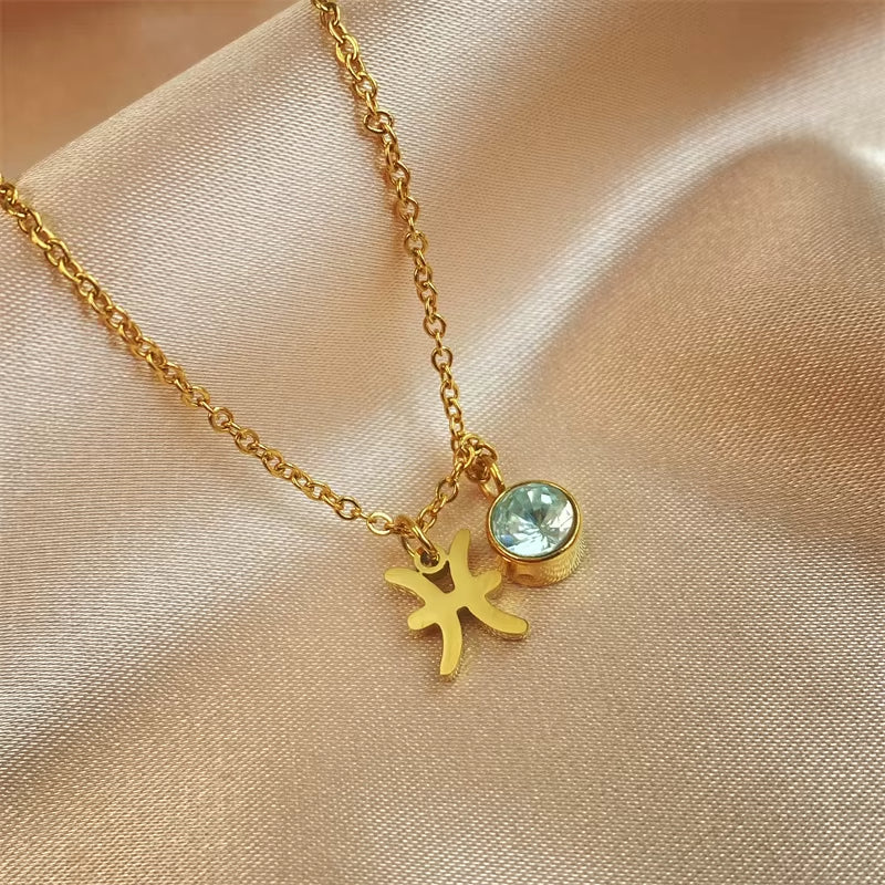 Pendentif Signe Astrologique avec Zircon