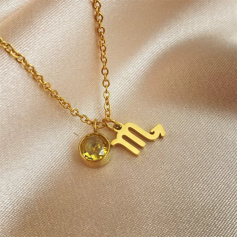 Pendentif Signe Astrologique avec Zircon