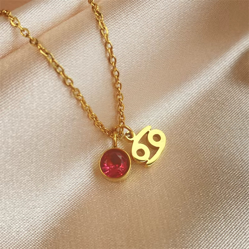 Pendentif Signe Astrologique avec Zircon