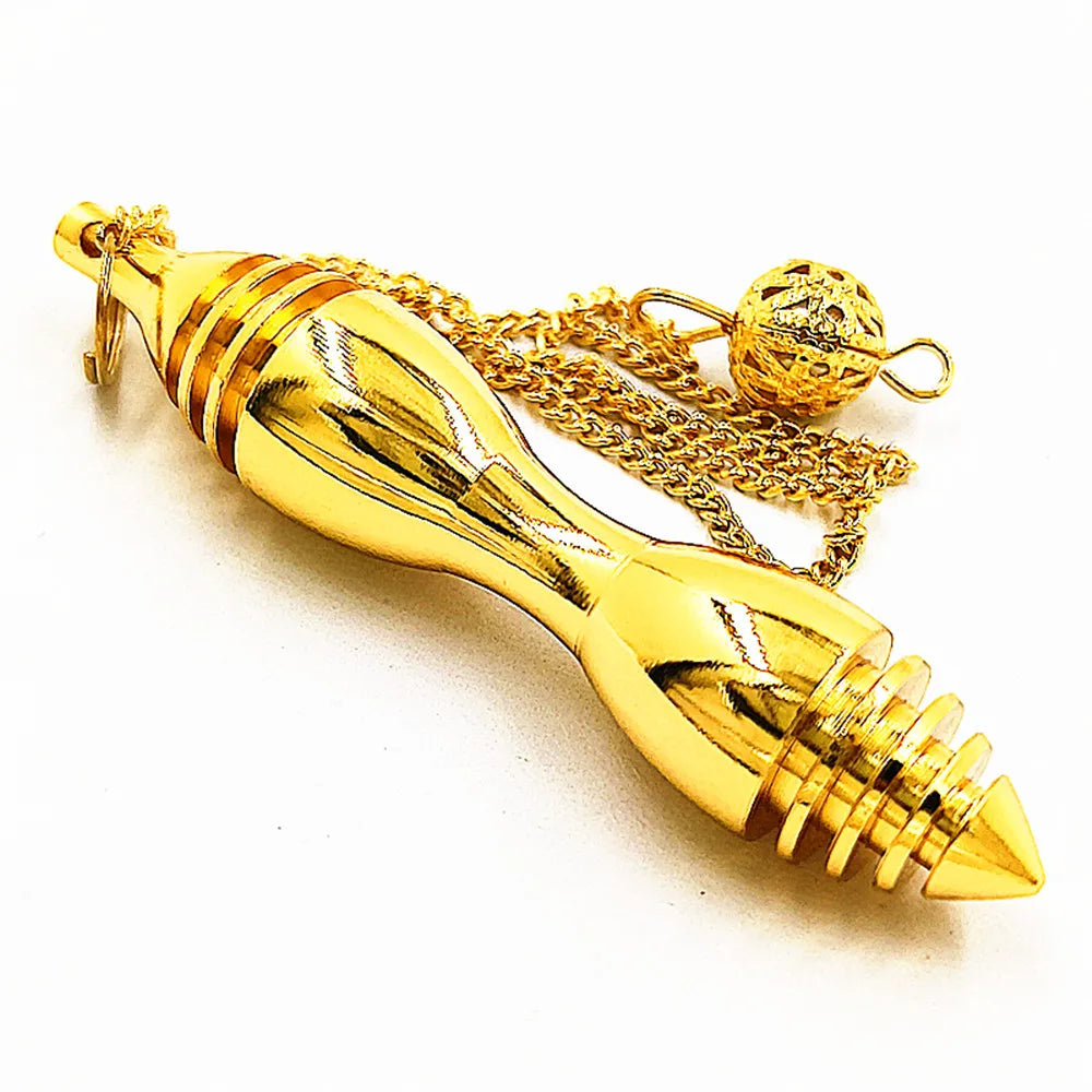 Pendentif Doré - Design Strié