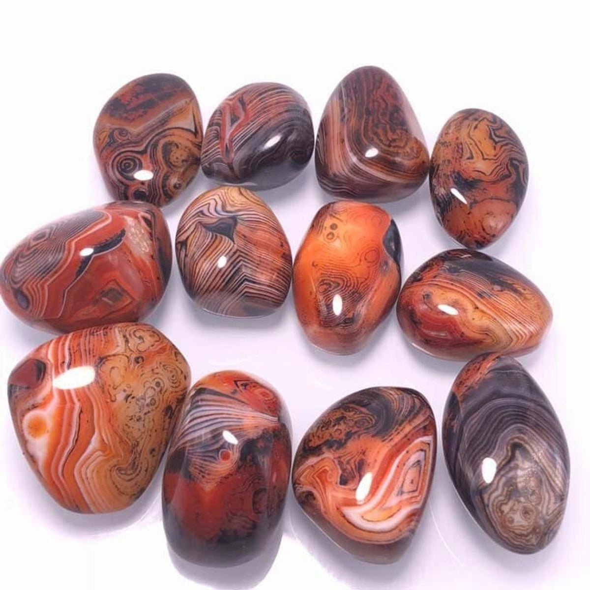 Pierre roulée Sardonyx en Agate - Pierre Image