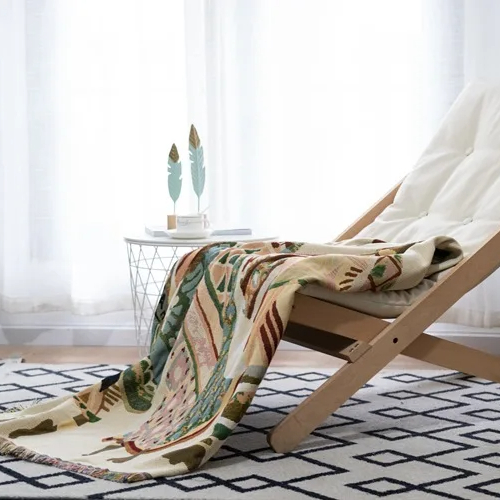 Plaid de style ethnique avec design de femmes