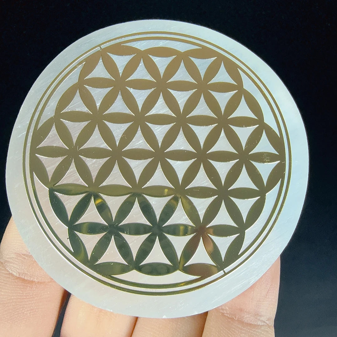 Plaque de Chargement en Sélénite Naturelle