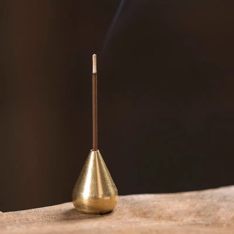 Porte Encens Lisse en Cuivre