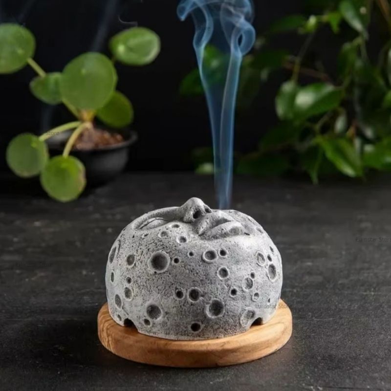 Porte Encens Lune Personnifiée