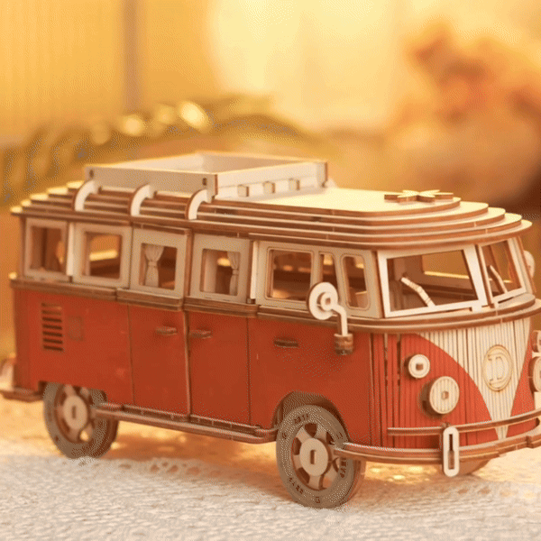 Puzzle 3D Van en Bois