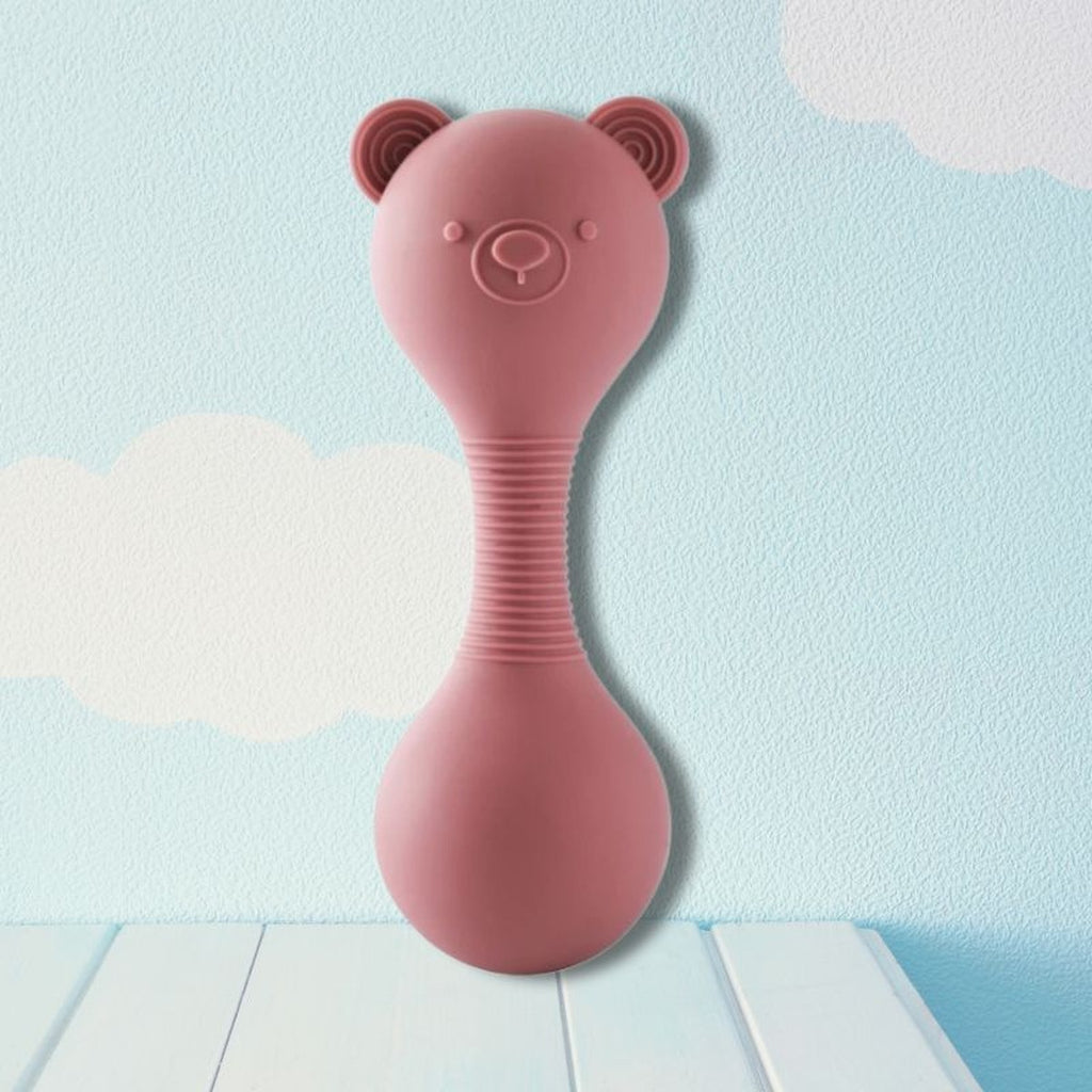 Hochet Bébé en Silicone, Son de Maracas