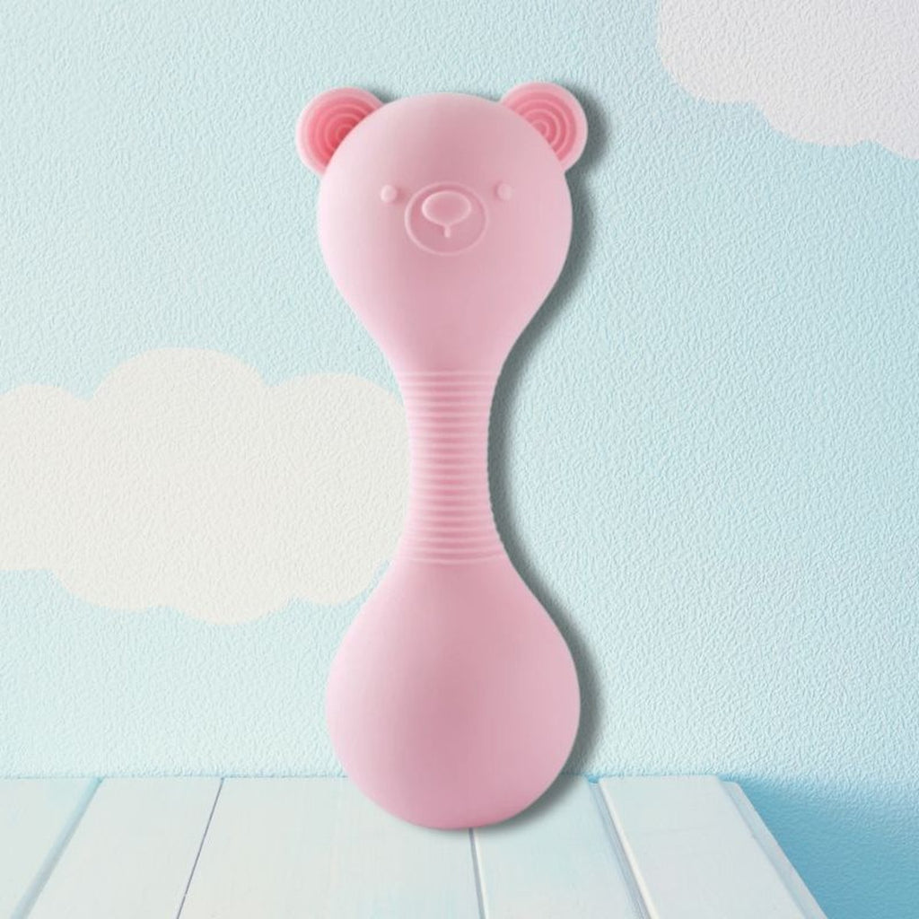 Hochet Bébé en Silicone, Son de Maracas