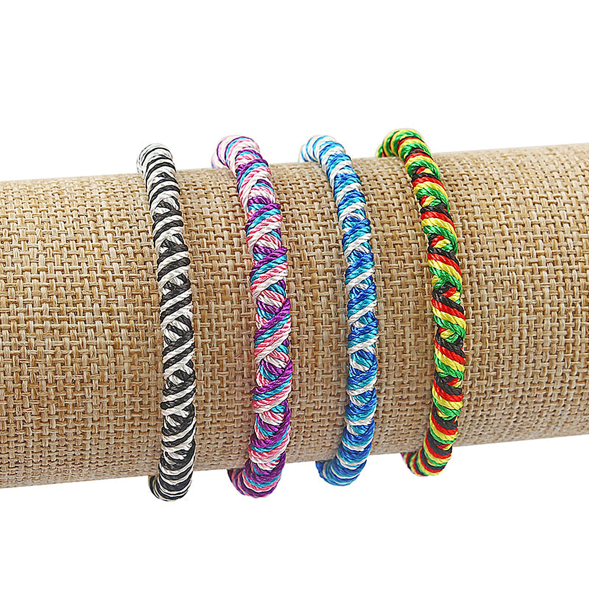 Lot de 4 bracelets brésiliens d'amitié