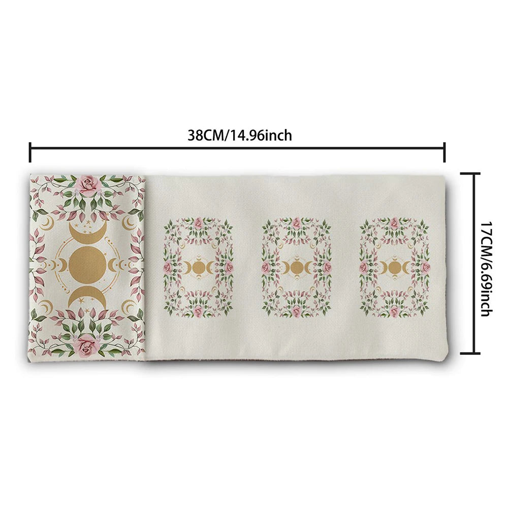 Sac de Rangement Tarot Lune et Fleurs