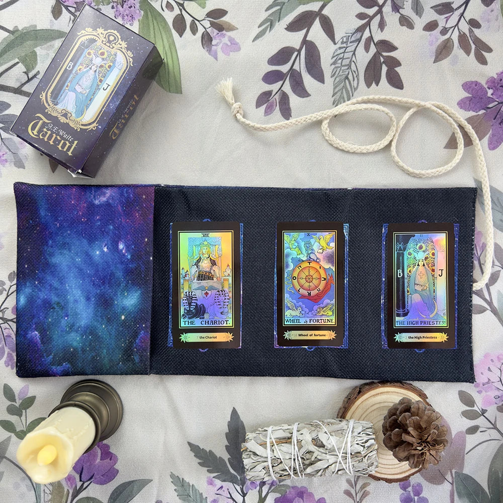 Sac de Rangement Tarot Galaxy et Divination