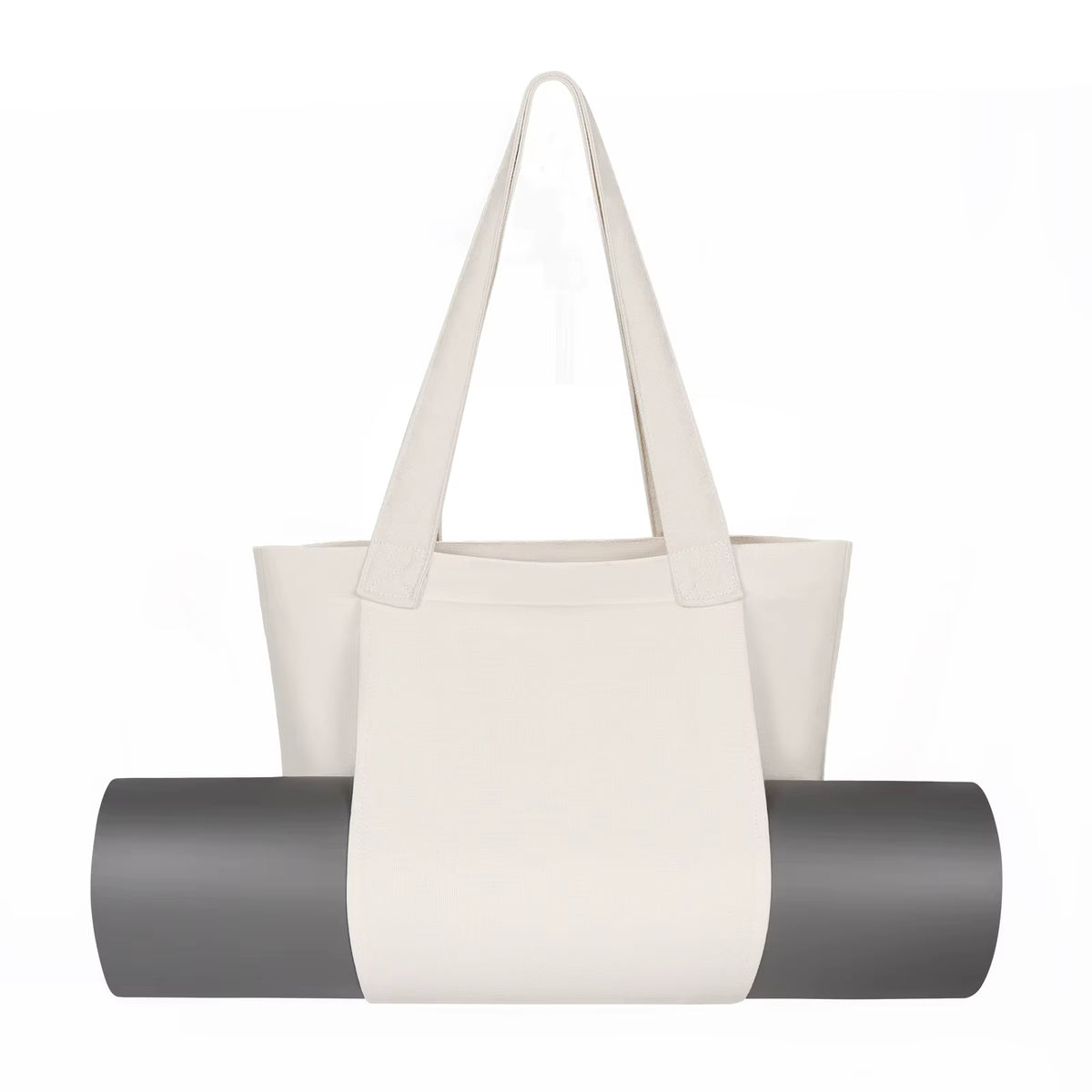 Sac Yoga Blanc et Polyvalent sur fond blanc