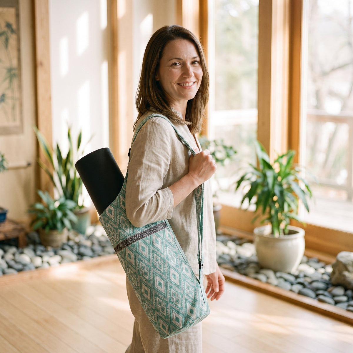 Sac à Tapis de Yoga en Toile