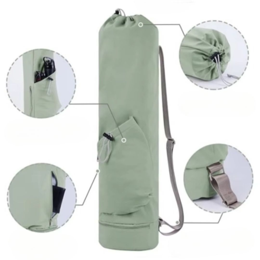 Sac Yoga Vert de Grande Capacité