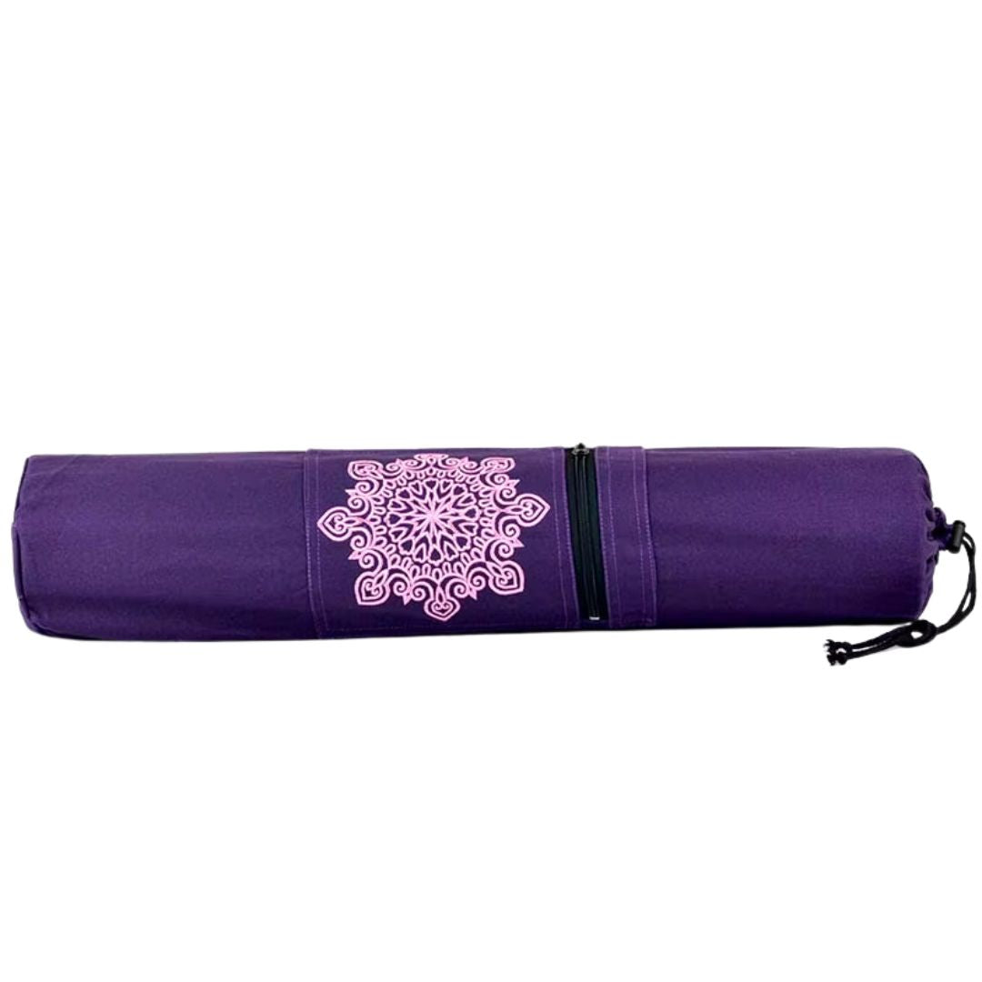 Sac Yoga Violet et Respirant sur fond blanc