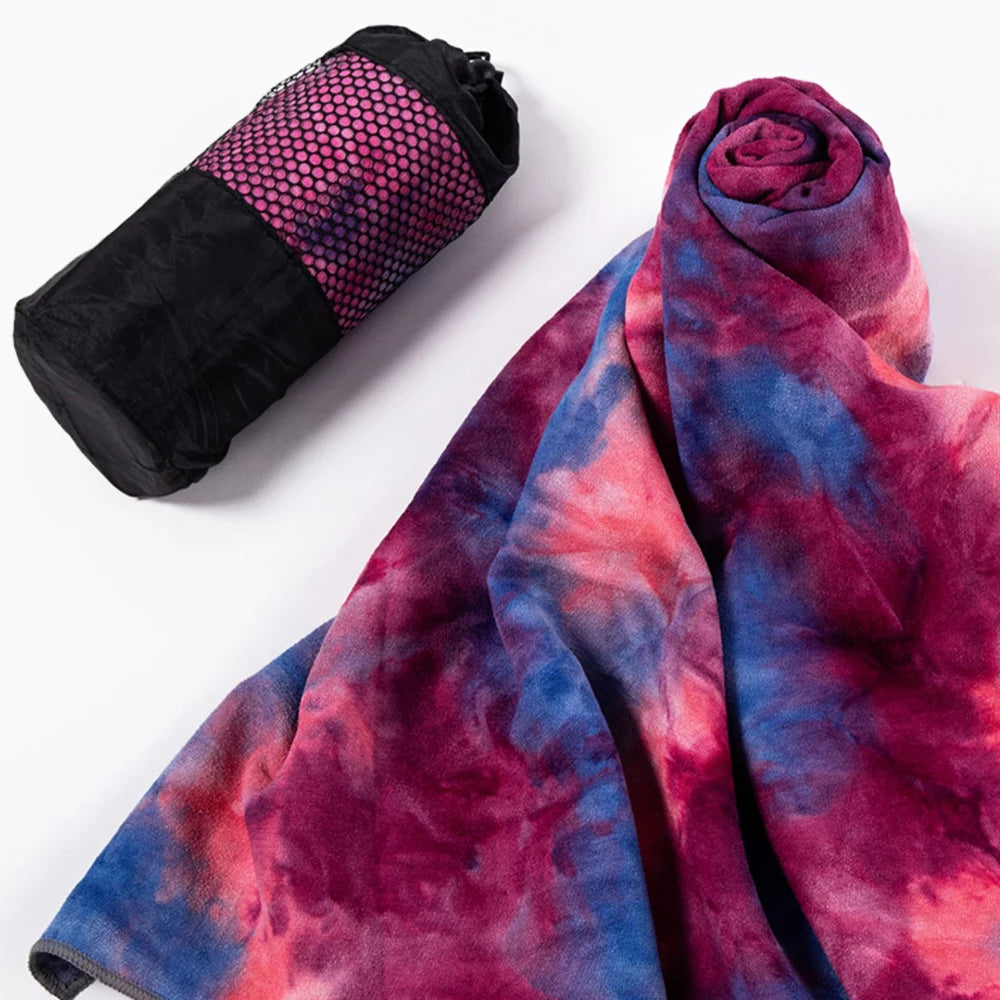 Serviette de Yoga Tie Dye Antidérapante