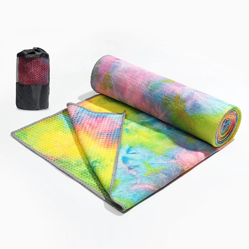 Serviette de Yoga Tie Dye Antidérapante