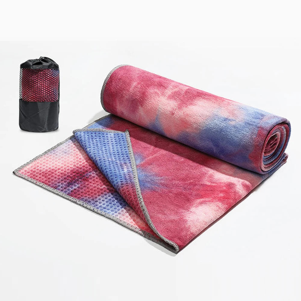 Serviette de Yoga Tie Dye Antidérapante