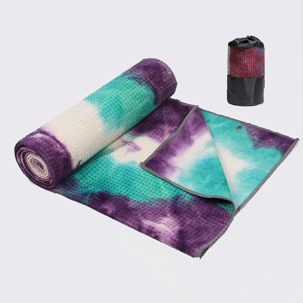 Serviette de Yoga Tie Dye Antidérapante