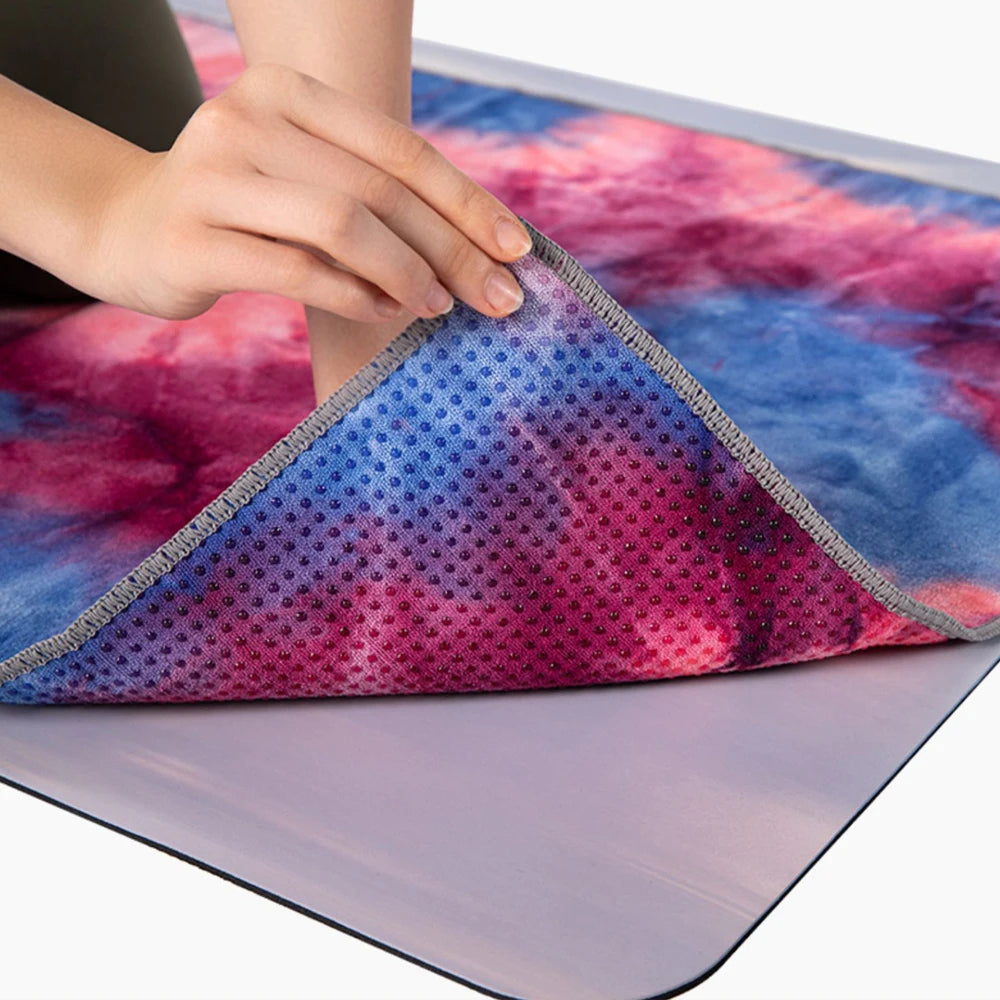 Serviette de Yoga Tie Dye Antidérapante
