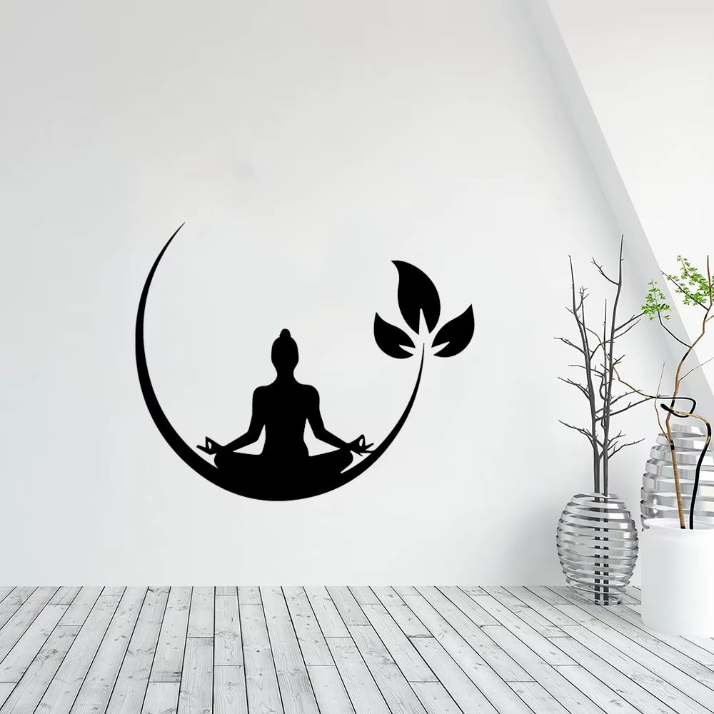 Stickers Muraux Bouddha – Imprimé Floral Image