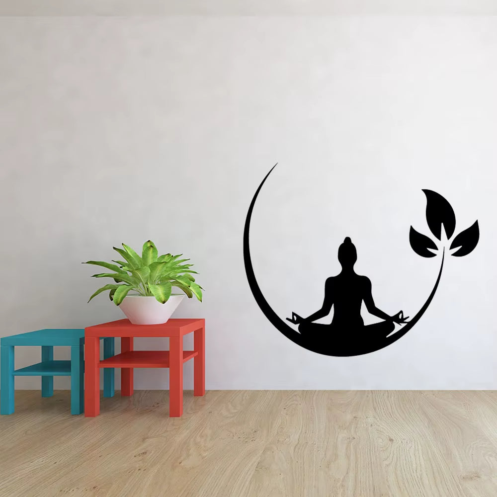 Stickers Muraux Bouddha – Imprimé Floral