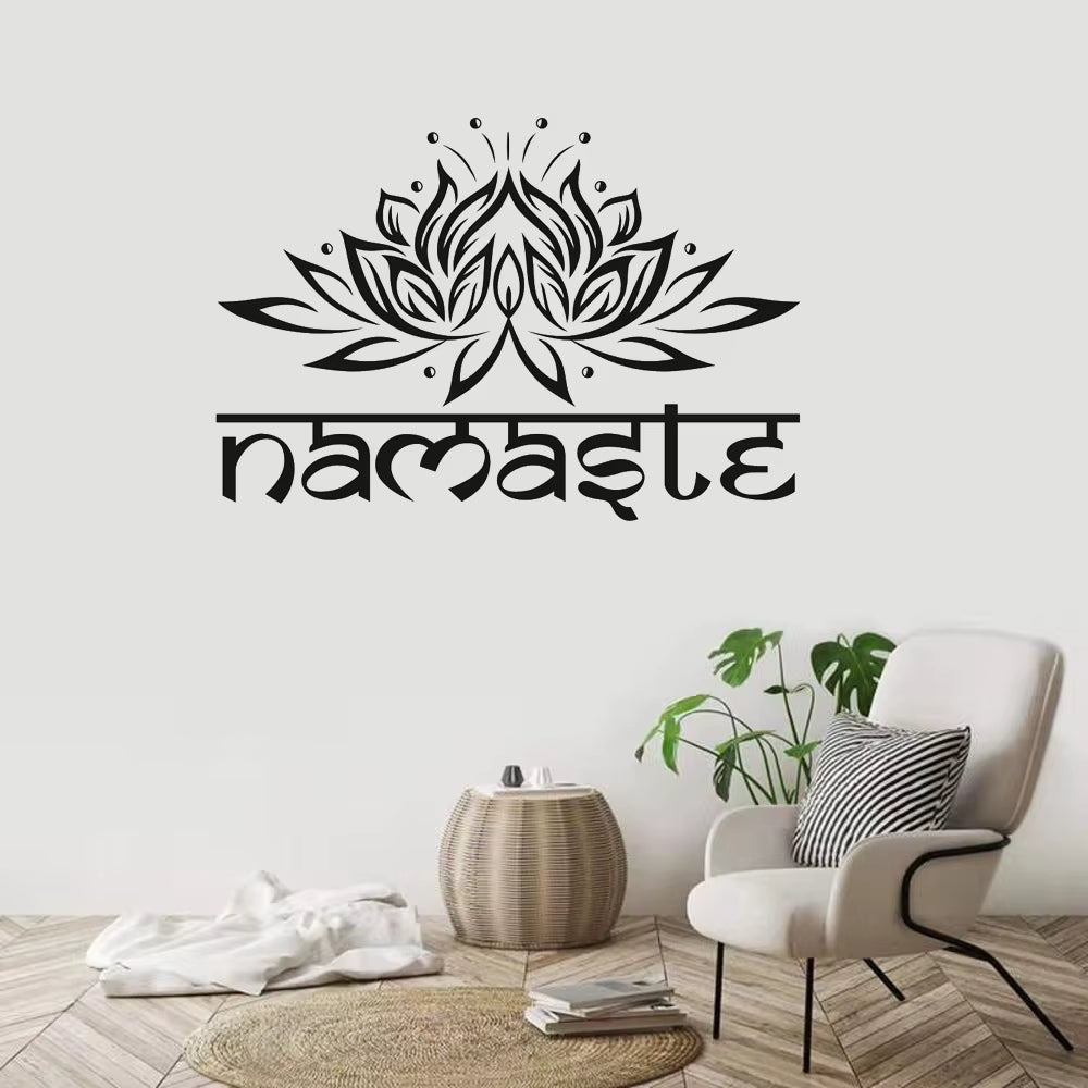 Stickers Muraux Namaste – Fleur de Lotus