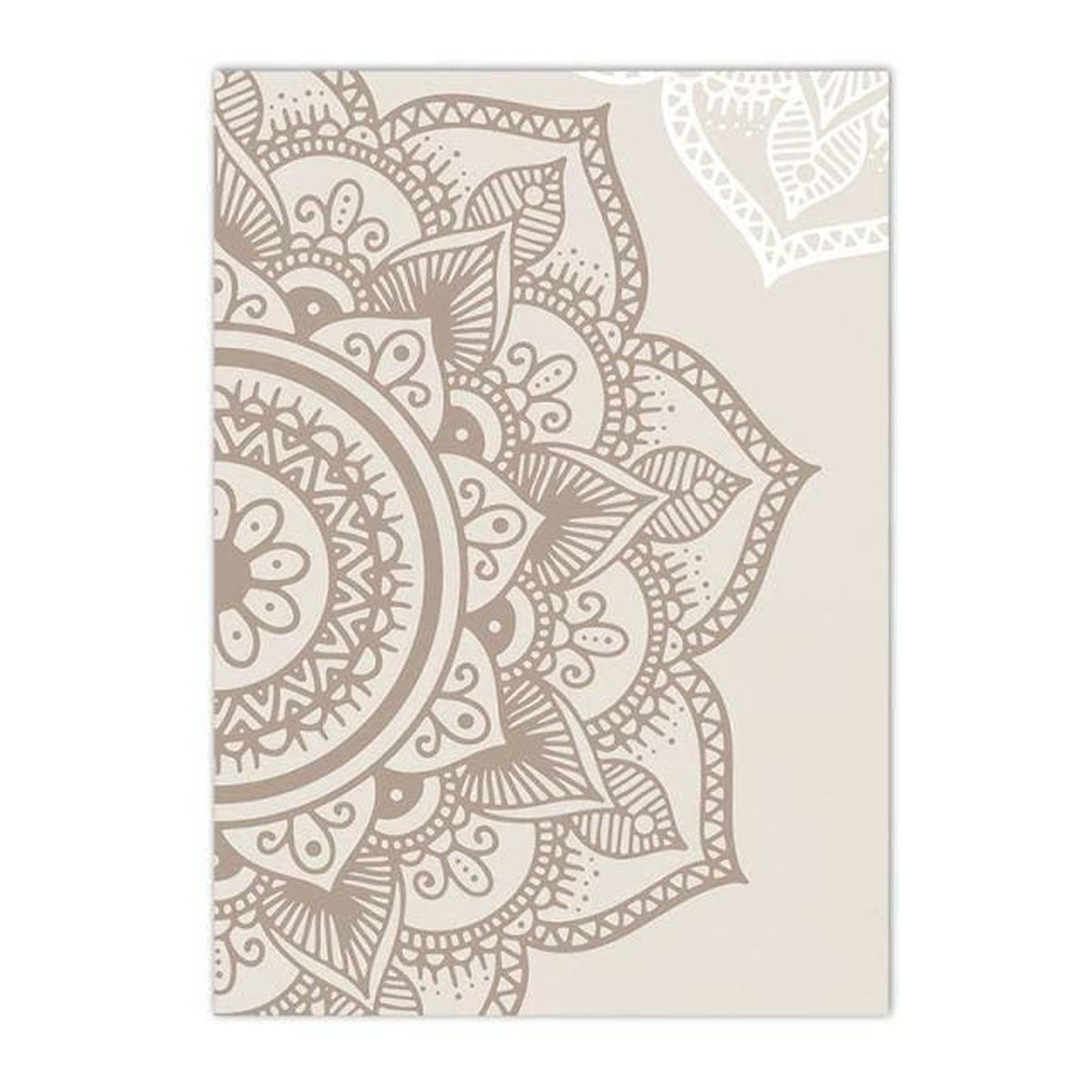 Tableau Zen Mandala Beige, partie Droite