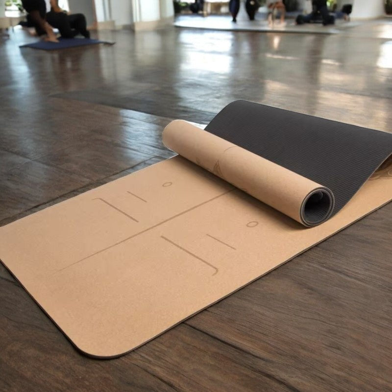 Tapis de Yoga en liège naturelle - Mandala
