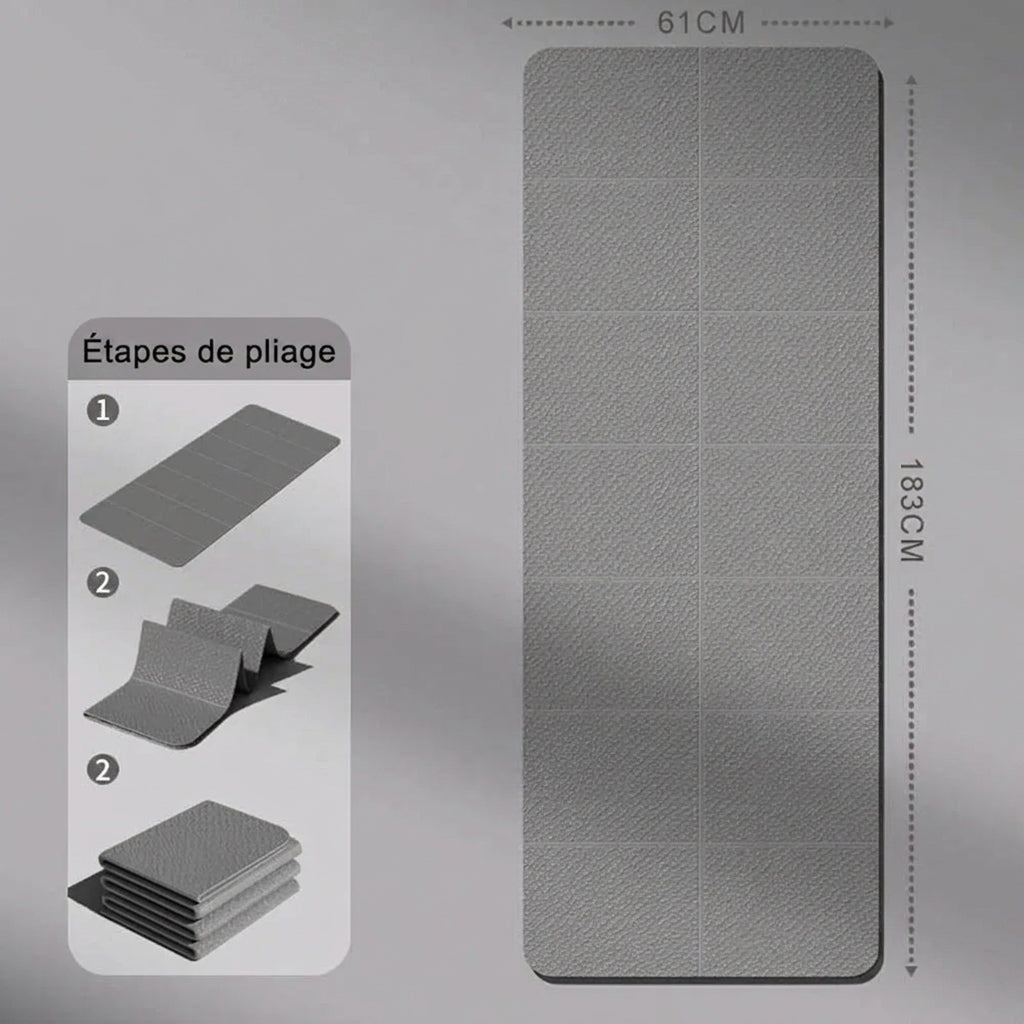 Tapis de Yoga Pliable