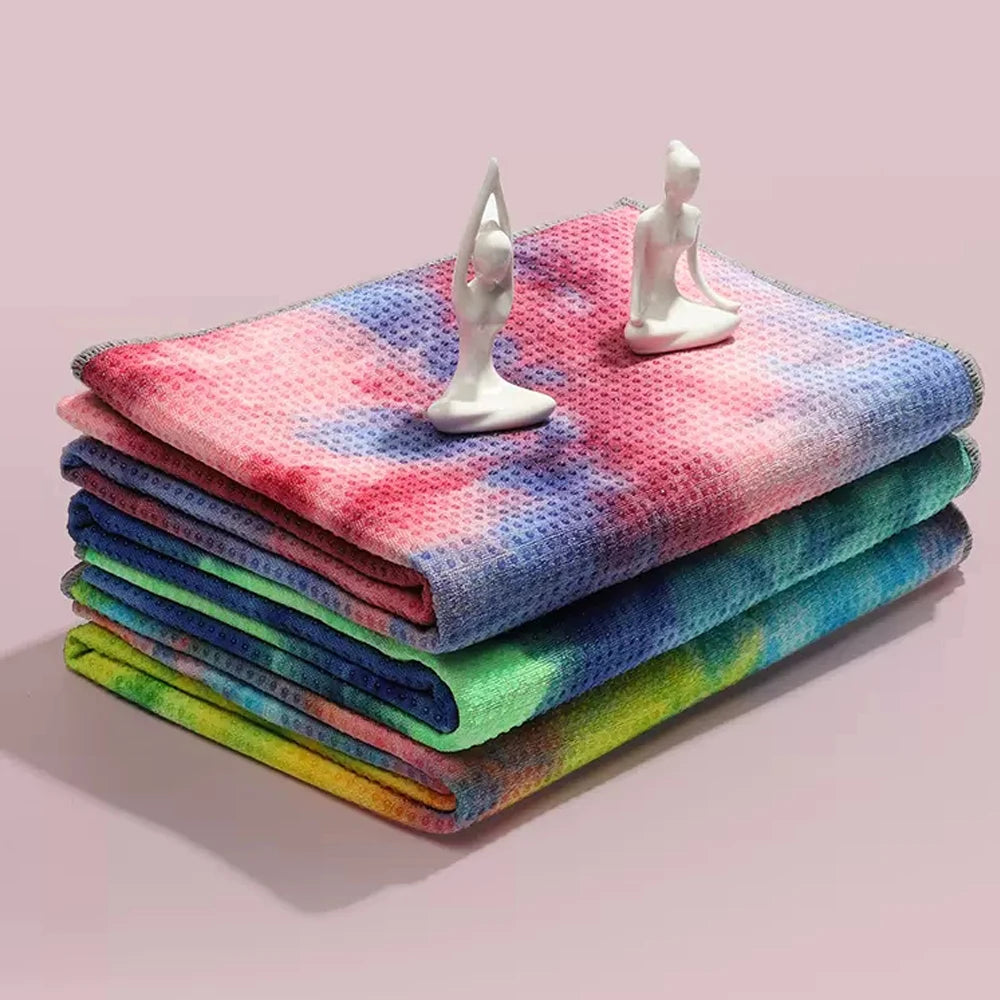 Serviette de Yoga Tie Dye Antidérapante