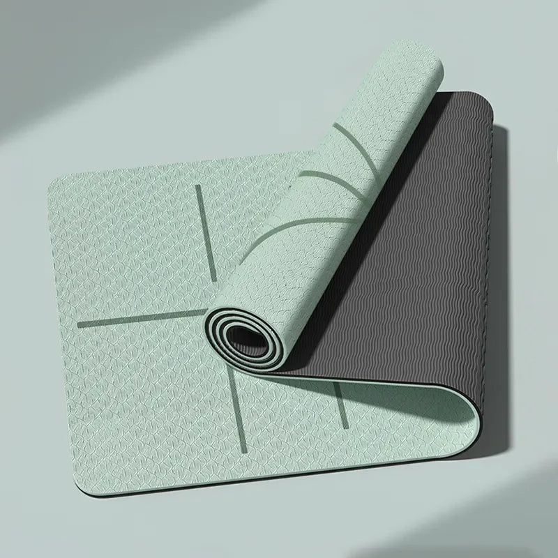 Tapis de Yoga Antidérapant sur fond gris