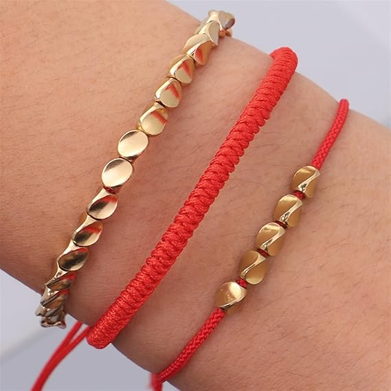 Trio de bracelets bouddhistes