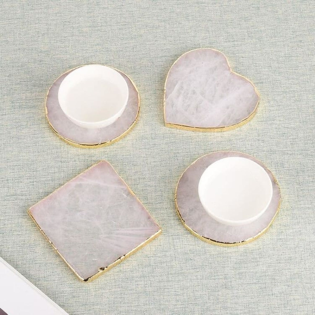 Dessous de verre en Quartz Rose Image