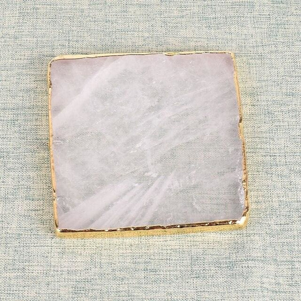 Dessous de verre en Quartz Rose - Carré