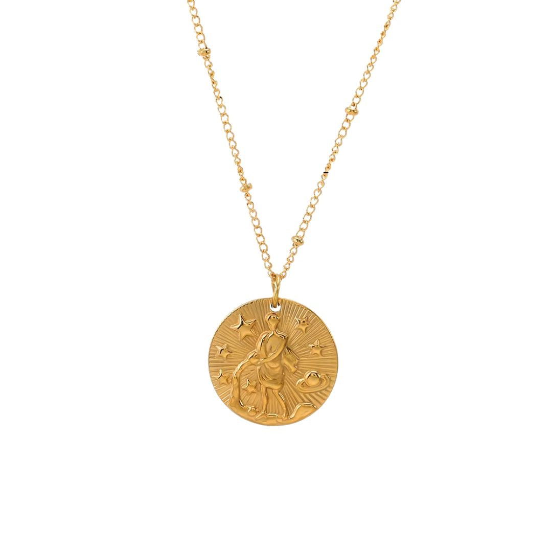 Collier Signe Astrologique avec Pendentif Rond Image