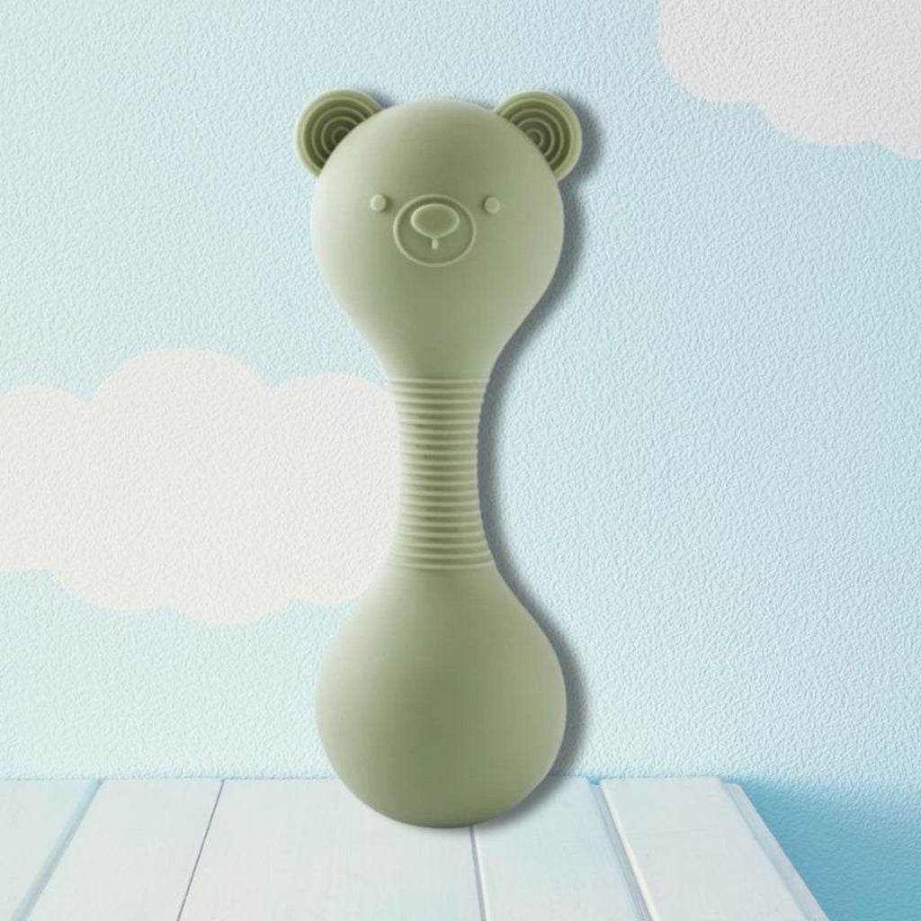 Hochet Bébé en Silicone, Son de Maracas
