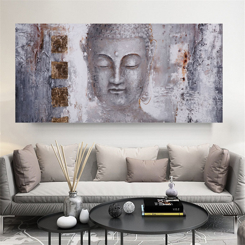 Tableau Bouddha en méditation imprimé sur toile, ambiance zen salon Image