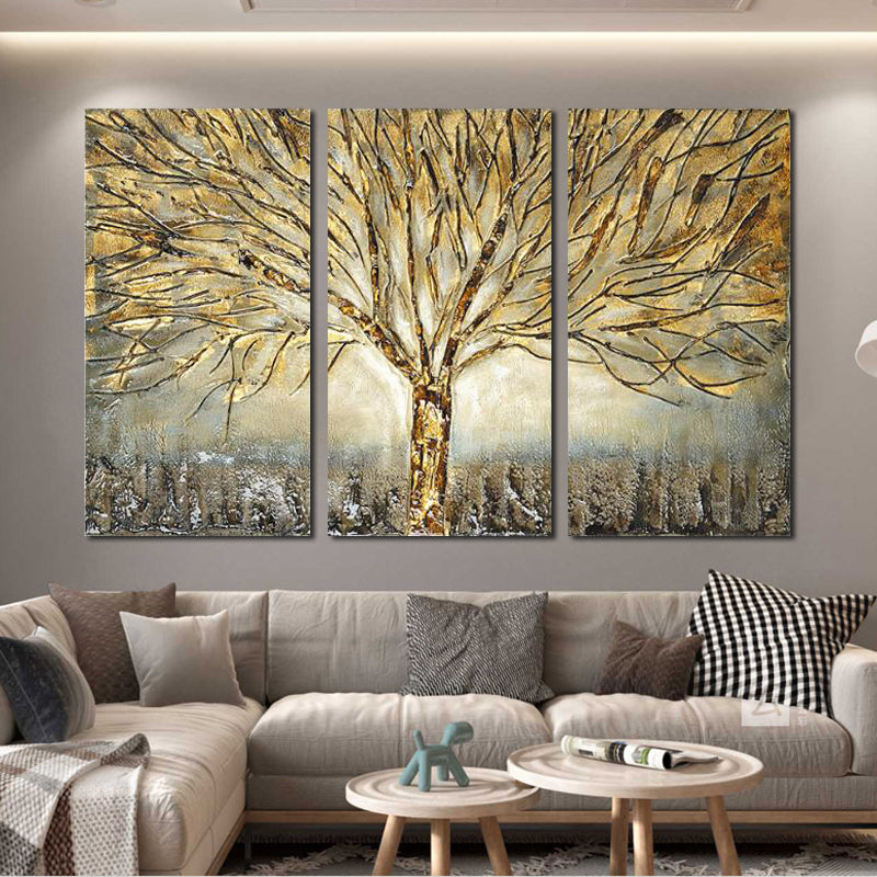 Tableau arbre de vie doré