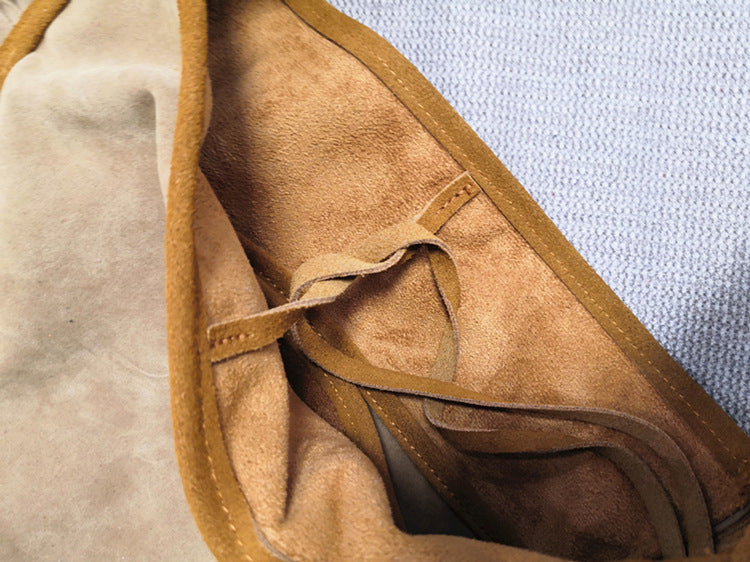 Sac à bandoulière femme à franges en cuir