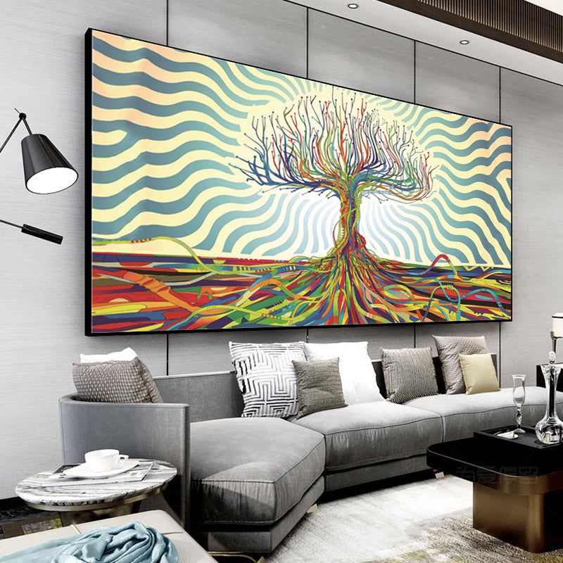 Tableau arbre de vie coloré