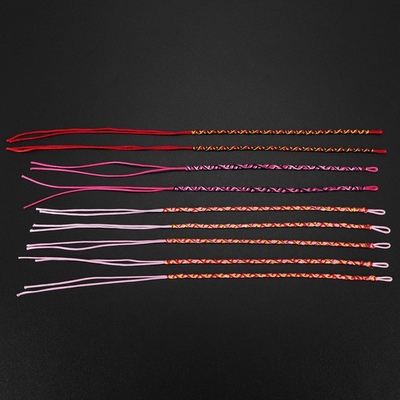 Bracelets brésiliens tressés à la main 9 pièces