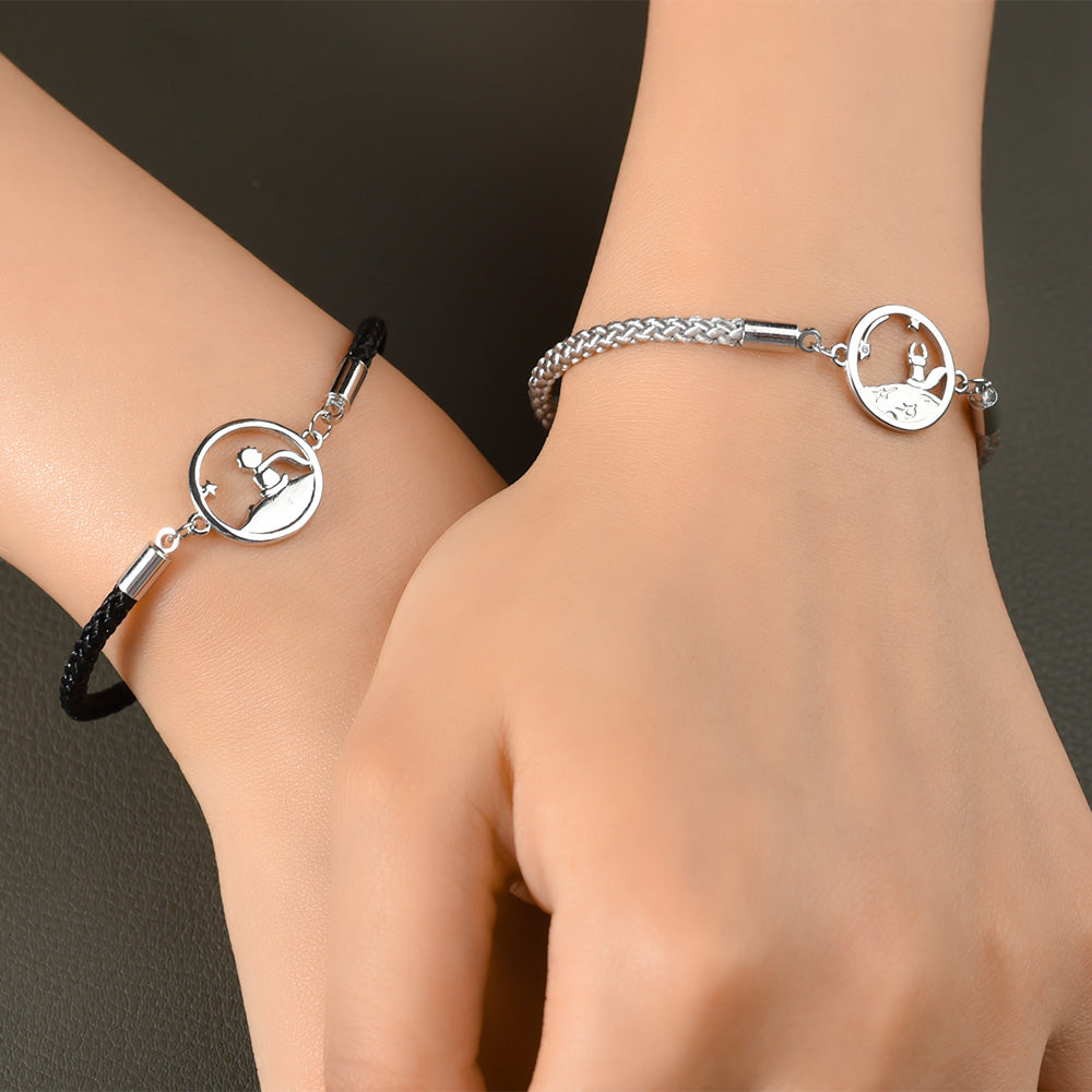Bracelet de couple le petit Prince et le renard
