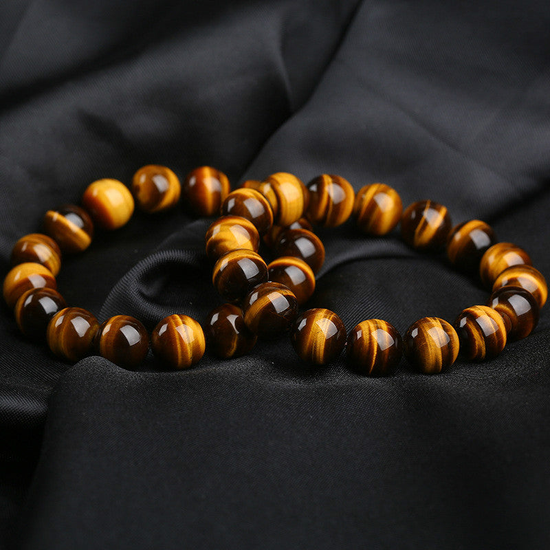 Bracelet œil de tigre en pierre naturelle pour hommes et femmes