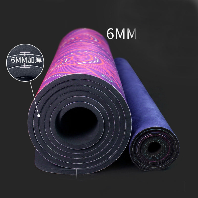 Tapis de yoga mandala violet