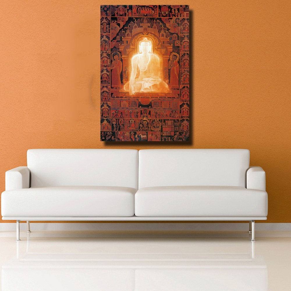 Tableau zen bouddha religieux