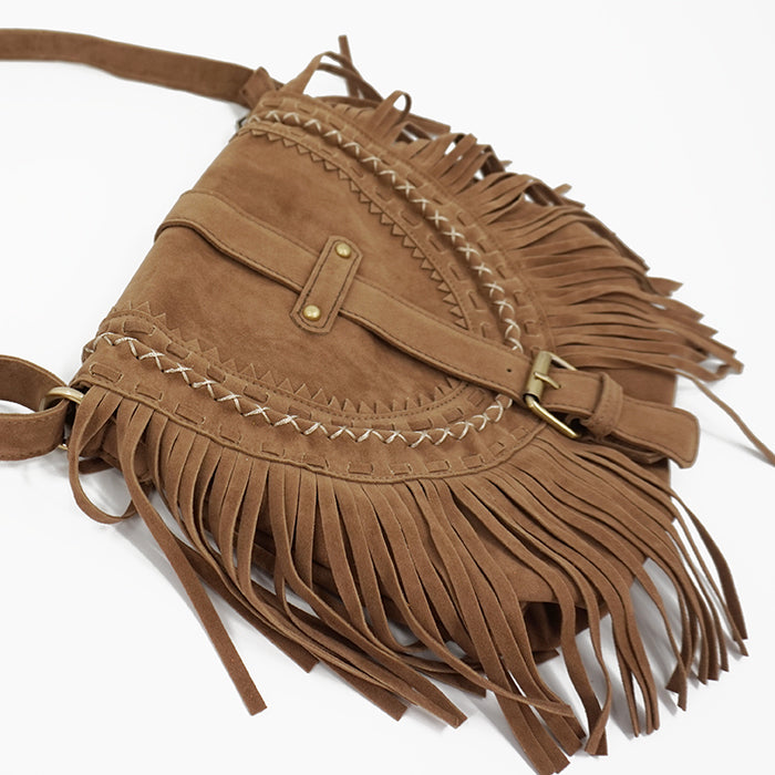 Sac à bandoulière femme à franges