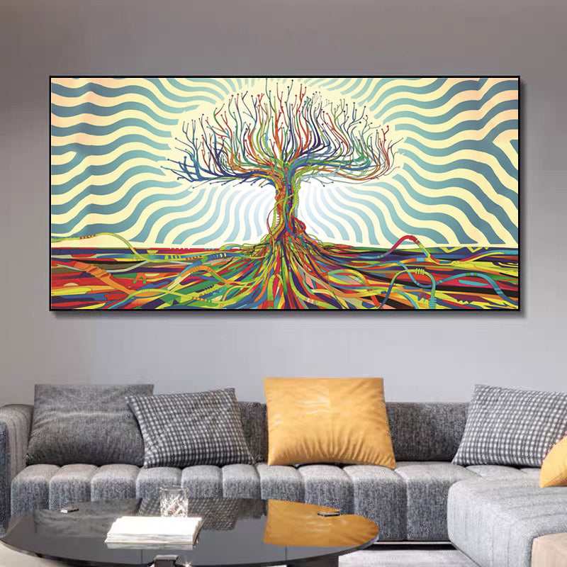 Tableau arbre de vie coloré